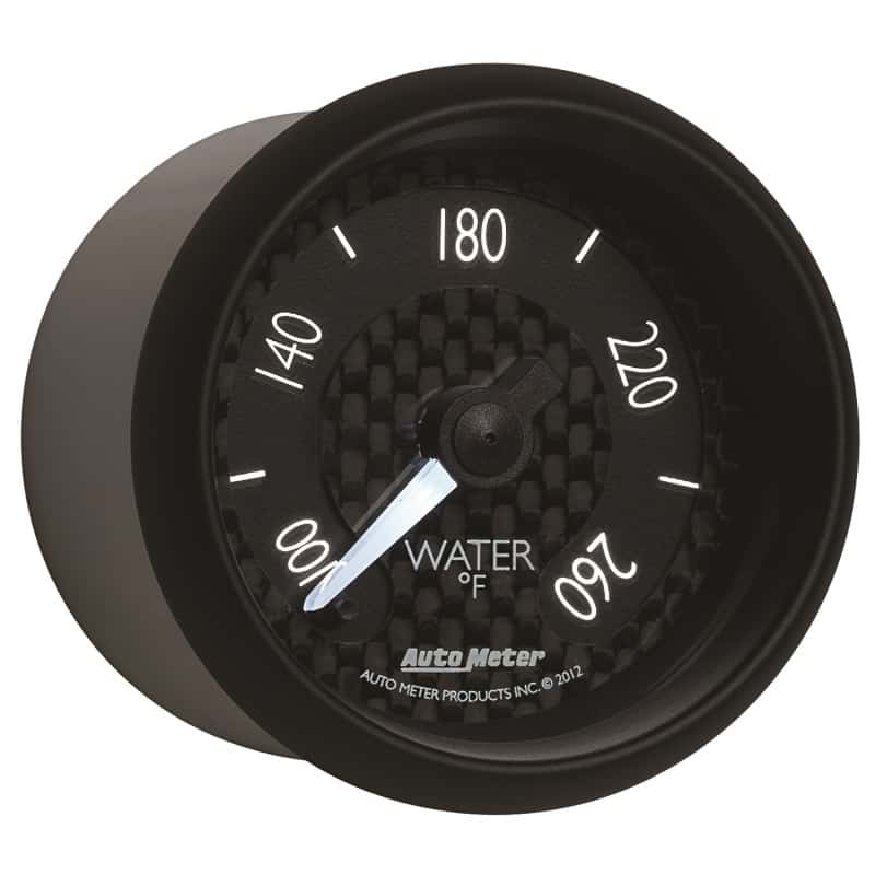 AutoMeter — Autometer GT Series 52mm Full Sweep Electronic 100-260 Deg F Water Temperature Gauge
2-1/16" WATER TEMP, - view 11