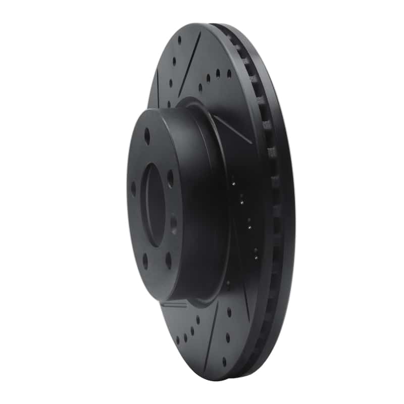 R1 Concepts — R1 13-25 Cadillac ATS Front Left Drilled & Slotted Black Brake Rotor
R1 Brake Rotor Drill - view 2