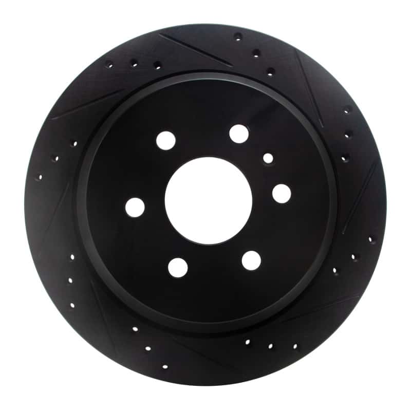R1 Concepts — R1 15-20 Chevrolet Colorado Rear Right Drilled & Slotted Black Brake Rotor
R1 Brake Rotor Drill - view 1