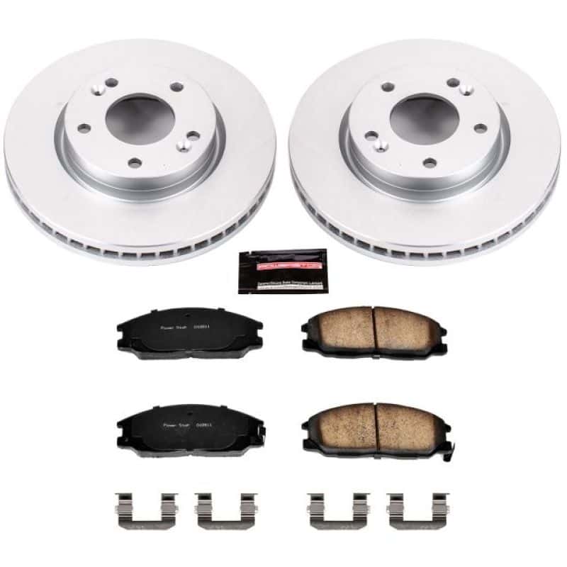 PowerStop — Power Stop 01-05 Hyundai Santa Fe Front Z17 Evolution Geomet Coated Brake Kit - view 1