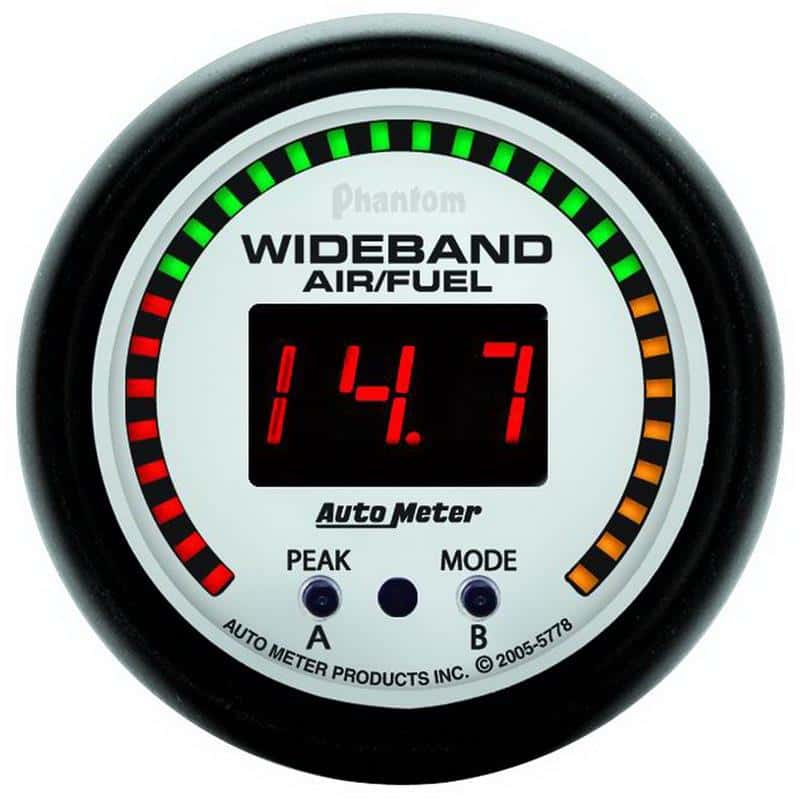 AutoMeter — Autometer Phantom 52mm Wideband Air/Fuel Gauge
2-1/16" WIDEBAND A/F - view 2