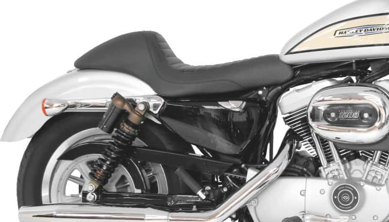 Mustang Motorcycle — Mustang 06-10 and 12-15 Yamaha Roadliner, 06-15 Stratoliner Fender Bib w/Studs - Black - view 2