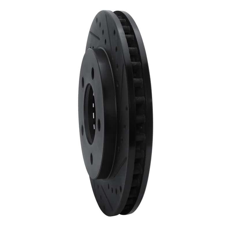 R1 Concepts — R1 97-02 Ford Expedition Front Right Drilled & Slotted Black Brake Rotor
R1 Brake Rotor Drill - view 2