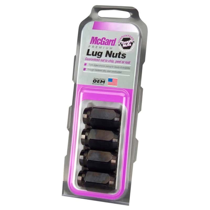 McGard — McGard Hex Lug Nut (Cone Seat) M12X1.5 / 13/16 Hex / 1.5in. Length (4-pack) - Black - view 6