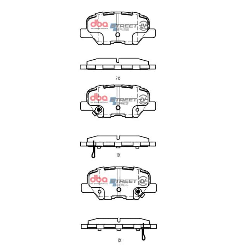 DBA — DBA 14-17 Mazda 3 (Mexico Build) Rear SSEV Street Series Brake Pads
Brake Pad - view 2