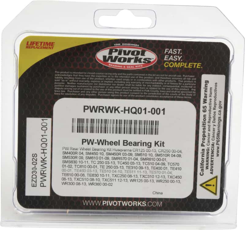 Pivot Works — Pivot Works 00-13 Husqvarna CR125 Rear Wheel Bearing Kit - view 3