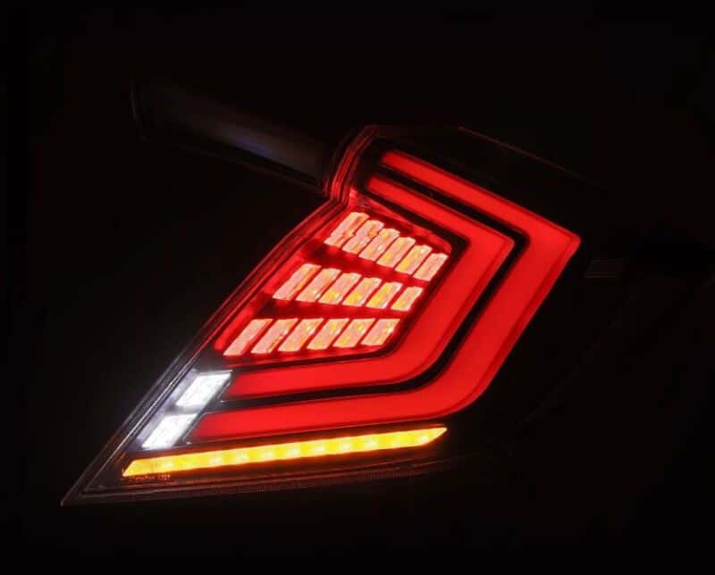 AlphaRex — AlphaRex 16-21 Honda Civic Hatchback / Type-R FK8 Nova-Series LED Tail Lights (Pair) - Black
Taillight Assembly - view 5