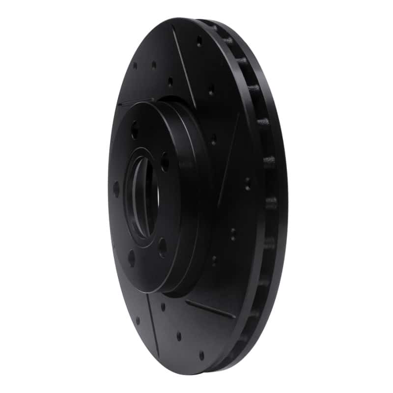 R1 Concepts — R1 12-18 Ford C-MAX Front Right Drilled & Slotted Black Brake Rotor
R1 Brake Rotor Drill - view 2