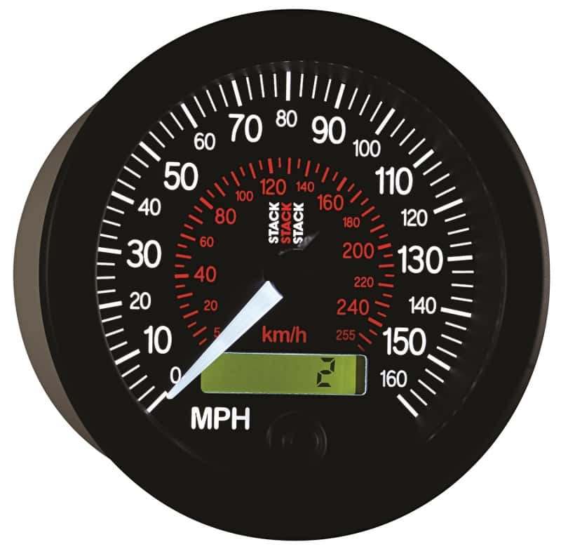 AutoMeter — Autometer Stack Instruments 88MM 0-160 MPH / 260 KM/H Programmable Speedometer - Black
Spd Elec Blk 160MPH - view 6