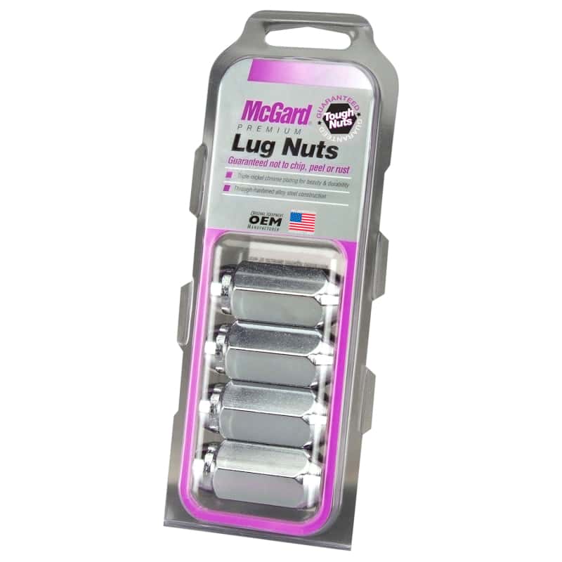 McGard — McGard Hex Lug Nut (Cone Seat) M14X1.5 / 22mm Hex / 1.945in. Length (4-Pack) - Chrome - view 3