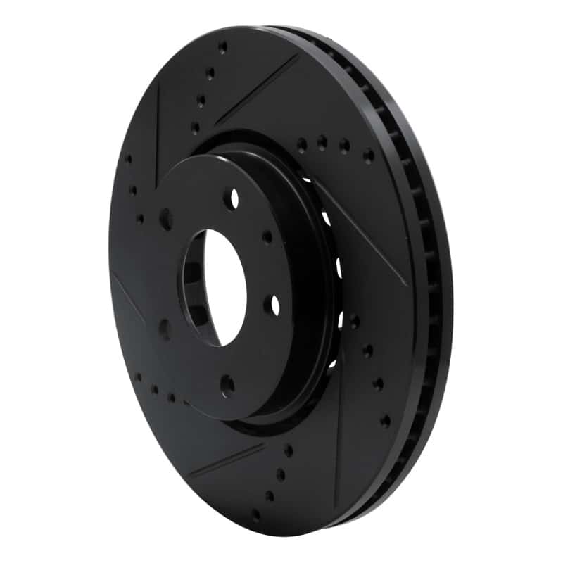 R1 Concepts — R1 16-25 Mazda CX-5 Front Left Drilled & Slotted Black Brake Rotor
R1 Brake Rotor Drill - view 2