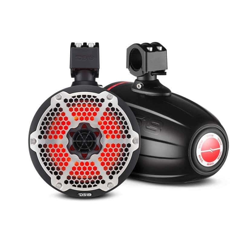 DS18 — DS18 Marine And Powersports Towers 8in 1in Driver 180 Watts RMS RGB LED Lights Black - view 13