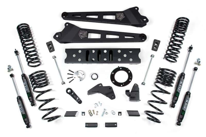 Zone Offroad — Zone Offroad 19-24 Ram 2500 6.5in Radius Arm - 4.5in Rear Coils - Diesel - 6-Bolt T-Case-Fox Shocks - view 1