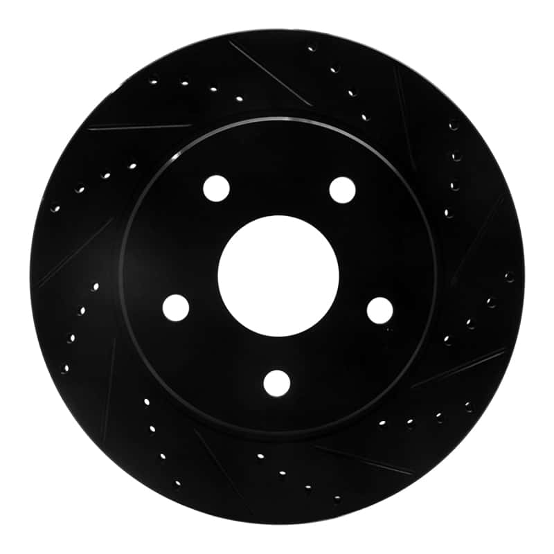 R1 Concepts — R1 02-24 Chrysler ASPEN Front Right Drilled & Slotted Black Brake Rotor
R1 Brake Rotor Drill - view 1