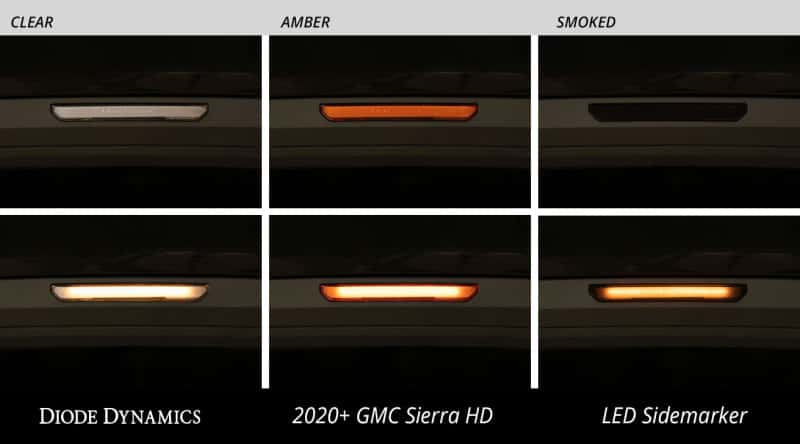 Diode Dynamics — Diode Dynamics 20-21 Sierra 2500/3500 HD LED Sidemarkers Clear Set - view 4