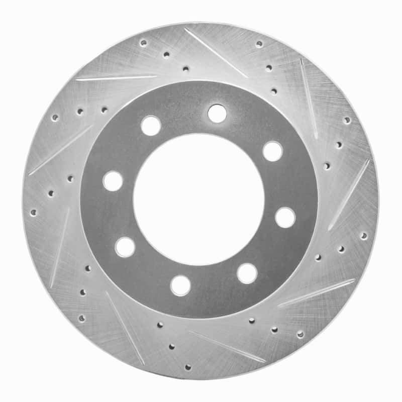 R1 Concepts — R1 03-08 Dodge Ram 4000 (Mexico) Front Right Drilled & Slotted Silver Brake Rotor
R1 Brake Rotor Drill - view 1