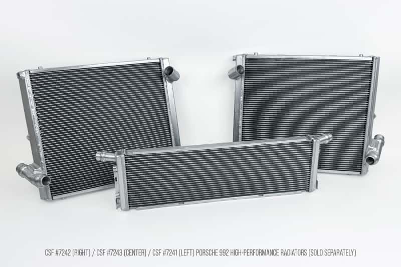CSF — CSF 2019+ 992.1/992.2 Porsche 911(3.0LT Base/T/S/4/4S/GTS/4 GTS) High Perf Center Aluminum Radiator
CSF Radiator - view 8