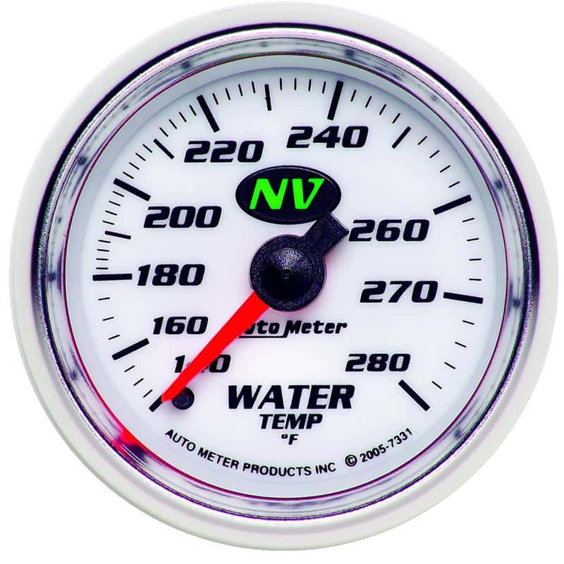AutoMeter — AutoMeter Gauge Water Temp 2-1/16in. 140-280 Deg. F Mechanical NV
2-1/16" WATER TEMP, - view 2