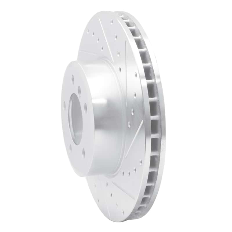 R1 Concepts — R1 04-10 BMW 530I Front Right Drilled & Slotted Silver Brake Rotor
R1 Brake Rotor Drill - view 2