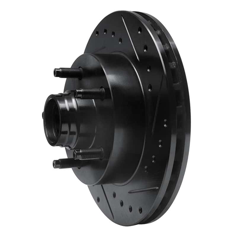 R1 Concepts — R1 98-02 Ford Ranger (USA/Canada) Front Right Drilled & Slotted Black Brake Rotor
R1 Brake Rotor Drill - view 2