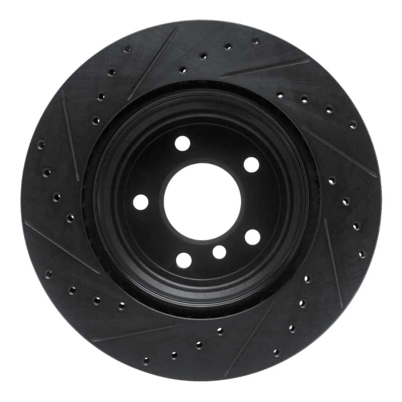 R1 Concepts — R1 08-13 BMW 135IS Rear Right Drilled & Slotted Black Brake Rotor
R1 Brake Rotor Drill - view 5