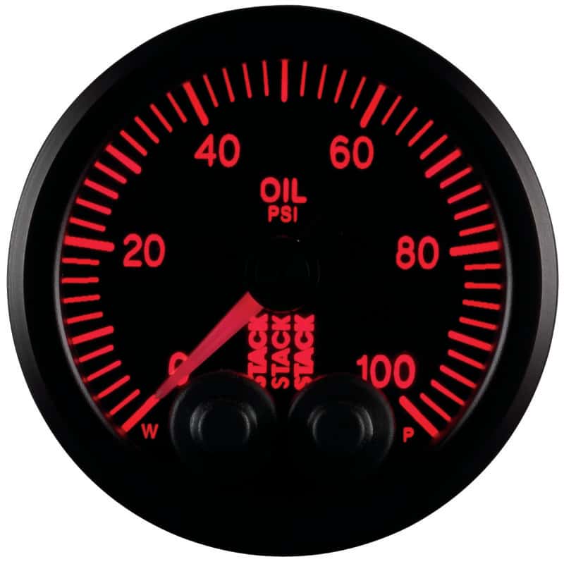 AutoMeter — Autometer Stack Instruments Pro Control 52mm 0-100 PSI Oil Pressure Gauge - Black (1/8in NPTF Male)
Ga OilP PC Bk 100psi - view 9