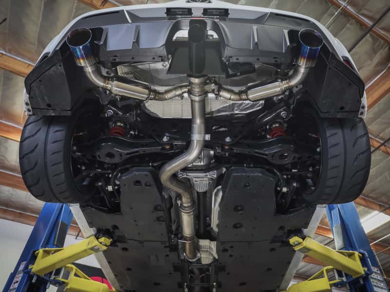aFe — aFe 23-24 Toyota GR Corolla L3 1.6L (t) Gemini XV 3in to 2-1/2in CatBack Exhaust w/Carbon Fiber Tips
Cat-Back Exhaust - view 6