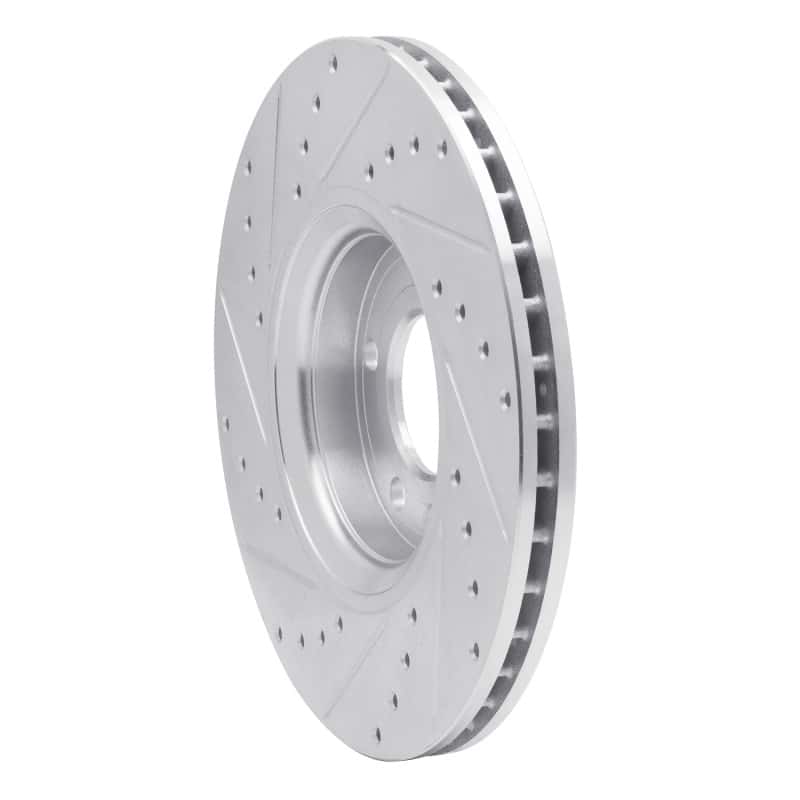 R1 Concepts — R1 99-10 Chevrolet ASTRA (Mexico) Front Right Drilled & Slotted Silver Brake Rotor
R1 Brake Rotor Drill - view 4