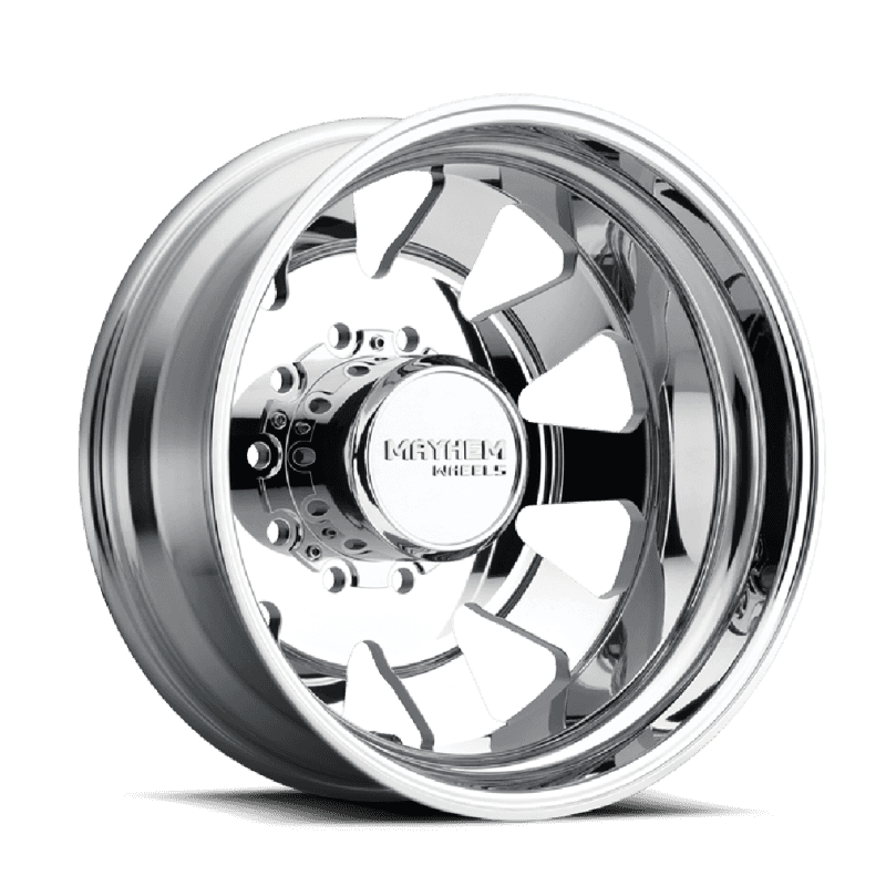 Mayhem — Mayhem 8181 Challenger Dually 22x8.25 / 10x225 BP / 169mm Offset / 170.1mm Hub Polished Wheel
MAYHEM 8181 - view 5