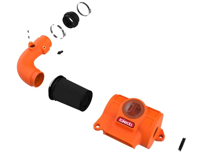 aFe — aFe 22-23 Toyota GR86 / Subaru BRZ Takeda Momentum Pro 5R Orange Edition Cold Air Intake System
Takeda Intake System - view 2