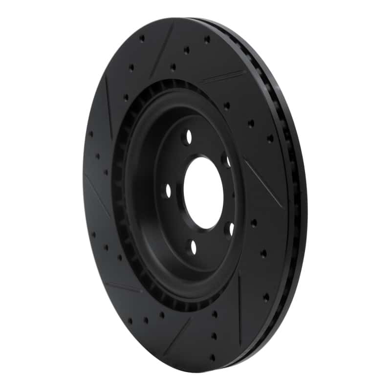 DFC — DFC 08-25 Audi SQ5 Sportback Rear Right Drilled & Slotted Black Brake Rotor - view 4