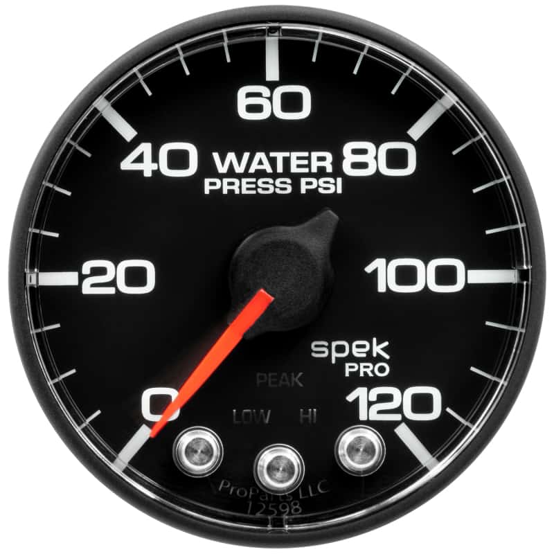 AutoMeter — Autometer Spek-Pro Gauge Water Press 2 1/16in 120psi Stepper Motor W/ Peak & Warn
GA 2" WP 120 BFB SPK - view 2