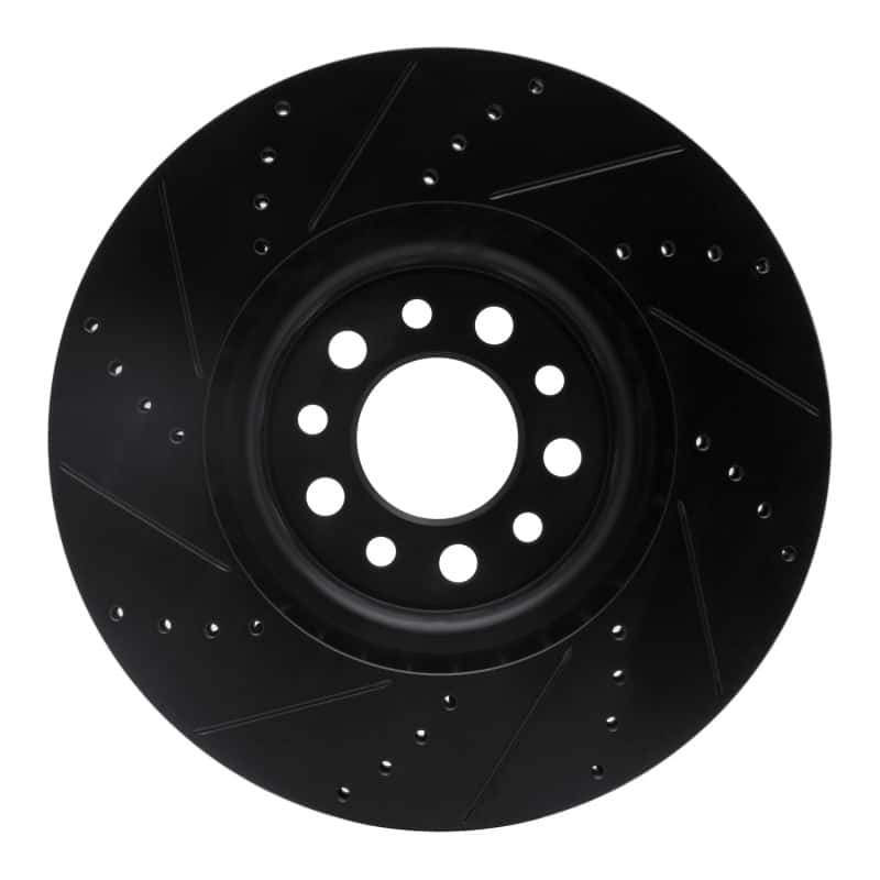 R1 Concepts — R1 14-25 Alfa Romeo Tonale Front Right Drilled & Slotted Black Brake Rotor
R1 Brake Rotor Drill - view 5