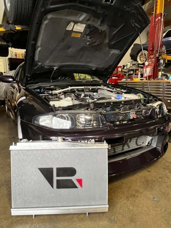 CSF — CSF Nissan R33 Skyline GT-R/GTS Full Billet Aluminum High-Performance Radiator - Black
CSF Radiator - view 9