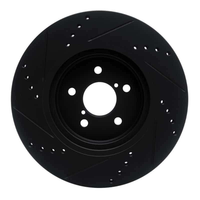R1 Concepts — R1 17-23 Subaru Impreza Front Right Drilled & Slotted Black Brake Rotor
R1 Brake Rotor Drill - view 5