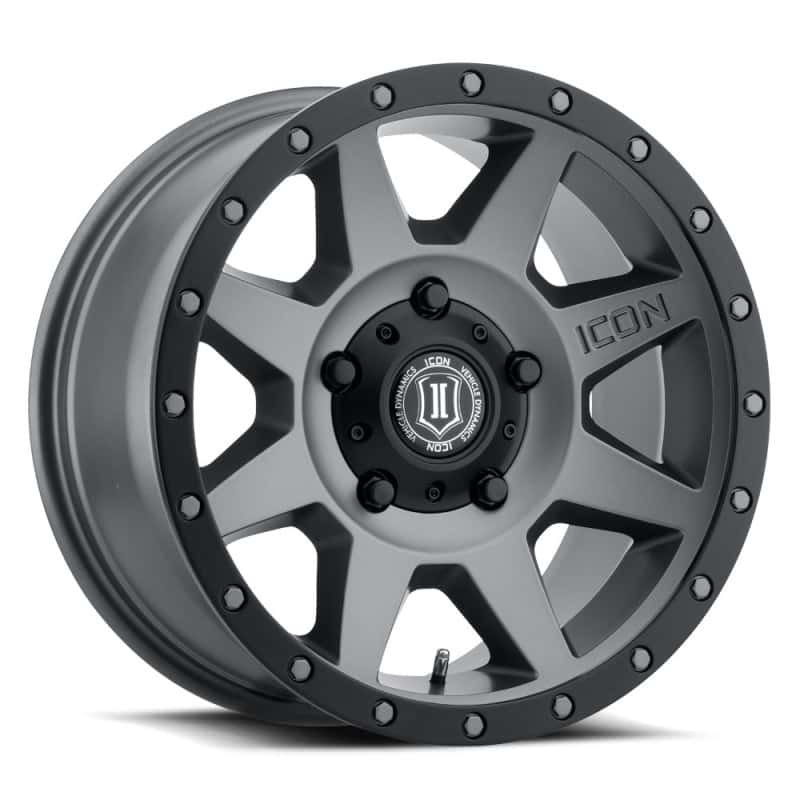 ICON — ICON Rebound 18x9 5x150 25mm Offset 6in BS 110.1mm Bore Titanium Wheel
REBOUND WHEEL - view 1