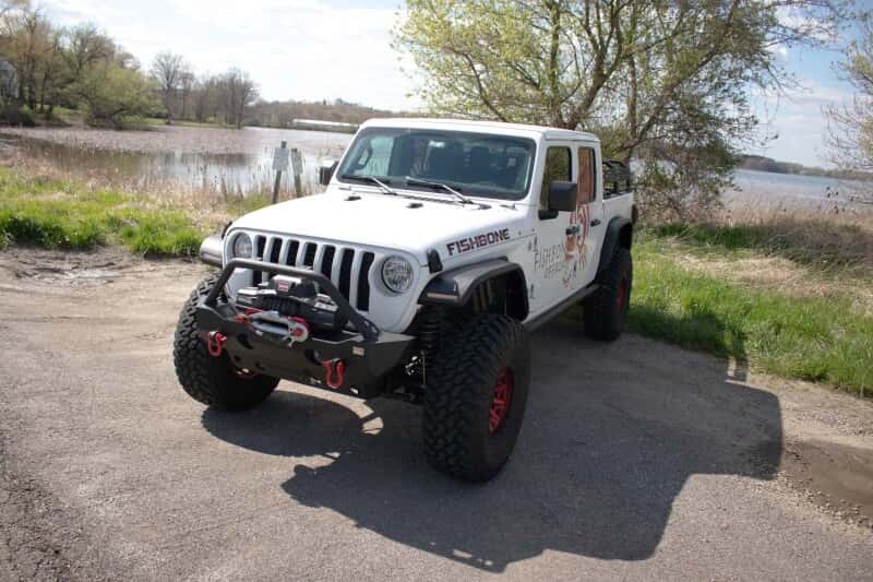 Fishbone Offroad — Fishbone Offroad 2018+ Jeep Wrangler JL/JLU/2020+ Gladiator JT Steel Front Fender Flares - Black - view 6