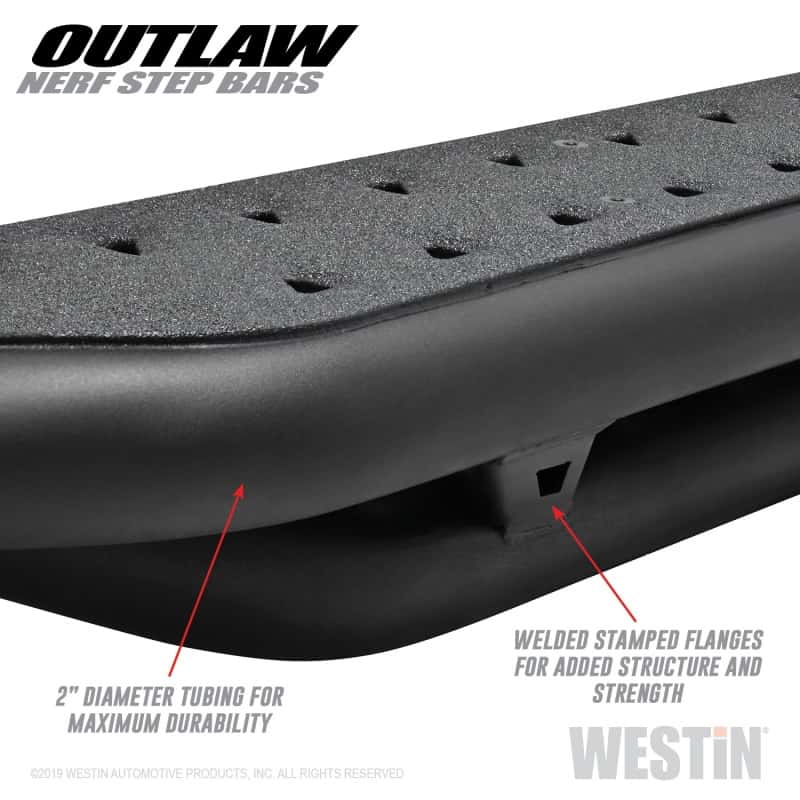 Westin — Westin 09-18 Dodge RAM 1500 Crew Cab Outlaw Nerf Step Bars
Nerf/Step Bar - view 4