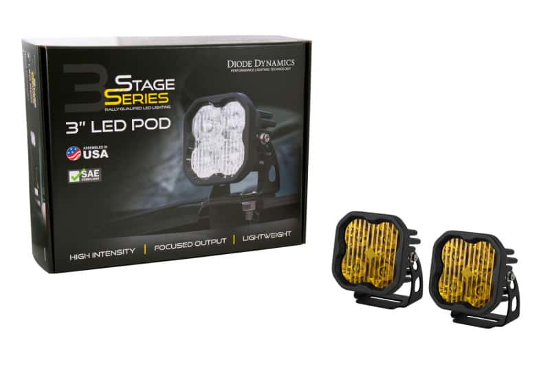 Diode Dynamics — Diode Dynamics SS3 Sport ABL - Yellow Spot Standard (Pair) - view 6