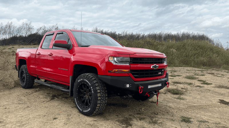 Fishbone Offroad — Fishbone Offroad 07-18 Chevrolet Silverado 1500/2500/3500 Double Cab Oval Side Steps -Black Textured - view 2