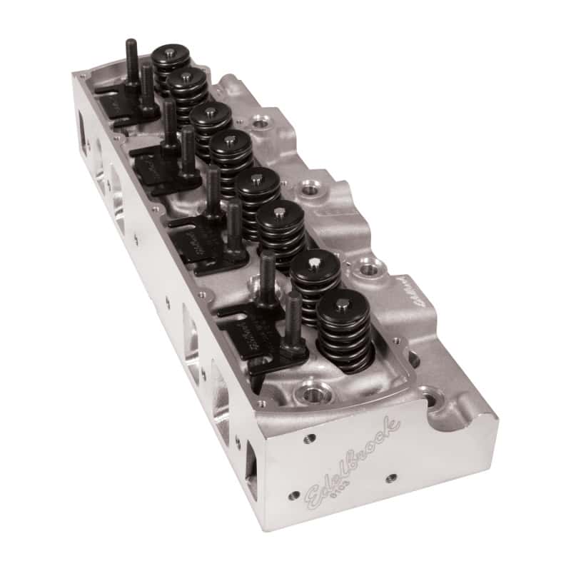 Edelbrock — Edelbrock SB Oldsmobile Performer RPM Cylinder Heads for Hydraulic Roller Cam - view 4