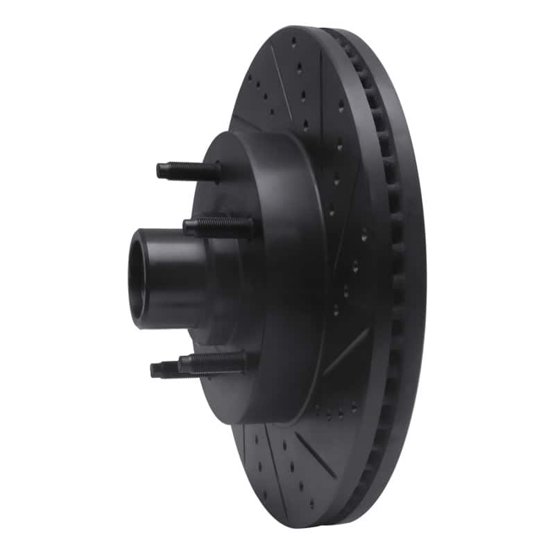 R1 Concepts — R1 04-06 Ford E-150 Front Right Drilled & Slotted Black Brake Rotor
R1 Brake Rotor Drill - view 2