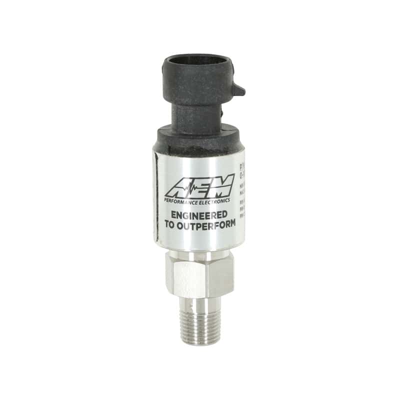 AEM — AEM 1000 PSIg Stainless Sensor Kit - 1/8in NPT Male Thread to -4 Adapter
Sensors/Connectors
Sensor Kit - view 3
