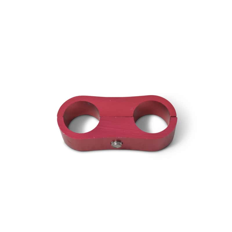 Russell — Russell Hose Separator For -10 Braided Hose Red Anodize (2 Pack) - view 1