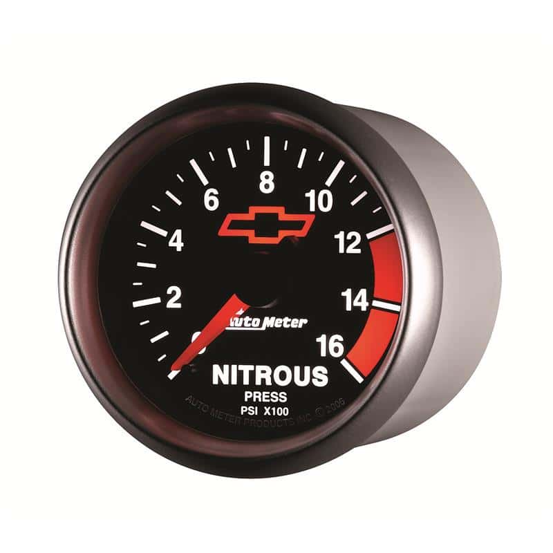 AutoMeter — Autometer GM Bowtie Black 2-1/16in 0-1600 PSI Nitrous Pressure - Digital Stepper Motor
2-1/16" NITROUS, 0-1 - view 3