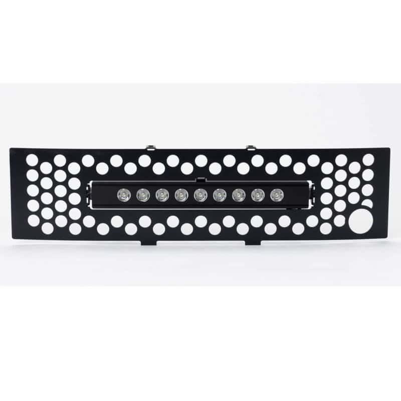 Putco — Putco 11-14 Ford F-150 EcoBoost SS Black Punch Bumper Grille Insert w/ 10in Luminix Light Bar
BmprValanceGrilleIns - view 2