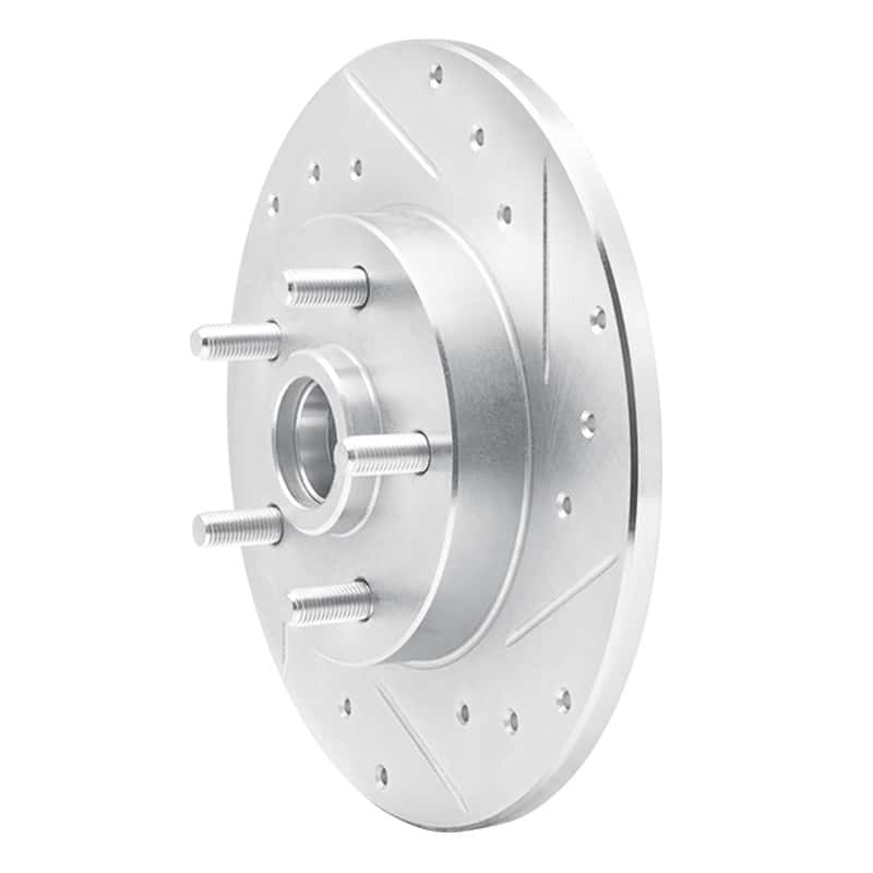 R1 Concepts — R1 1984-1987 Pontiac Fiero Front Right Drilled & Slotted Silver Brake Rotor
R1 Brake Rotor Drill - view 2