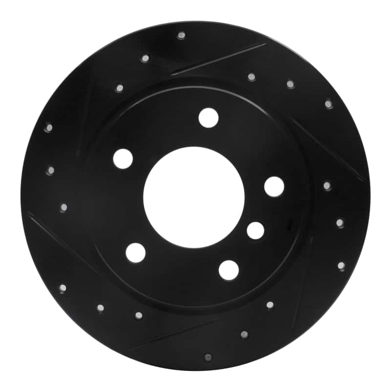 R1 Concepts — R1 91-99 BMW 325IS Rear Left Drilled & Slotted Black Brake Rotor
R1 Brake Rotor Drill - view 1