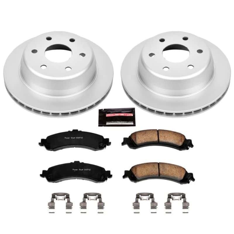 PowerStop — Power Stop 02-06 Cadillac Escalade Rear Z17 Evolution Geomet Coated Brake Kit - view 1
