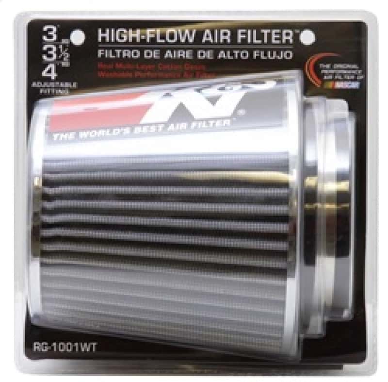 K&N Engineering — K&N Universal Filter Chrome Round Tapered White - 4in Flange ID x 1.125in Flange Length x 5.5in H
Universal Clamp-On A
Clamp-on Air Filter - view 11